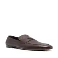 Tod's grained leather loafers - Brown
