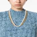 sacai pearls chain-link necklace - Gold