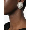 Alessandra Rich faux-pearl clip-on earrings - Silver