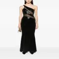 Norma Kamali Snake mesh fishtail gown - Black