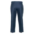 ETRO tapered linen-blend trousers - Blue