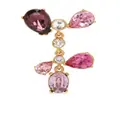 Oscar de la Renta crystal-embellished drop earrings - Pink