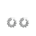 Burberry Spear silver chain hoop earrings