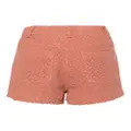 IRO high-waisted bouclé shorts - Pink