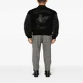 Emporio Armani rhinestone-embellished bomber jacket - Black
