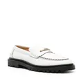 ISABEL MARANT Frezza leather loafers - White