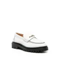 ISABEL MARANT Frezza leather loafers - White