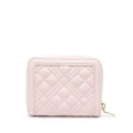 Love Moschino logo-lettering quilted wallet - Pink