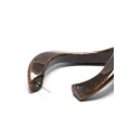 Alberta Ferretti sculpted-hoop earrings - Brown