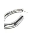 Alberta Ferretti sculpted-hoop earrings - Silver