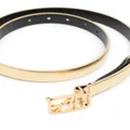 Alberta Ferretti logo-buckle leather belt - Gold