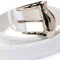 Alberta Ferretti buckled leather belt - White