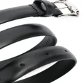 Alberta Ferretti thin leather belt - Black