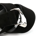 Alberta Ferretti suede leather belt - Black