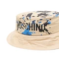 Moschino logo-print bucket hat - Neutrals