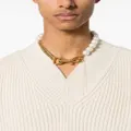 sacai pearl chain-link necklace - Gold