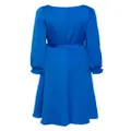 DKNY V-neck wrap midi dress - Blue