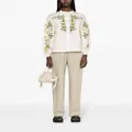 Giambattista Valli floral-print cotton blouse - Neutrals