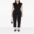 Karl Lagerfeld cap-sleeve jumpsuit - Black