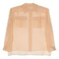 Alberta Ferretti chiffon silk shirt - Neutrals
