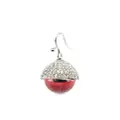 Marni Red Eye crystal-embellished drop earrings - Silver