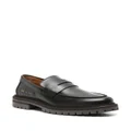 Common Projects numbers-stamp leather penny loafers - Black