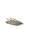 Brunello Cucinelli pointed-toe ballerina shoes - Brown