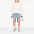 b+ab cable-knit brushed jumper - White