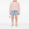 b+ab cable-knit brushed jumper - Pink