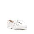 Bally Nabry leather boat shoes - White