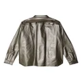 Rick Owens Fogpocket high-shine shirt jacket - Silver