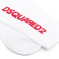 Dsquared2 logo-jacquard calf-length crew socks - White