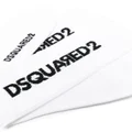 Dsquared2 logo-jacquard calf-length crew socks - White