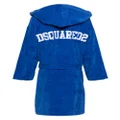 Dsquared2 Technicolor logo-jacquard robe - Blue