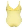 Melissa Odabash Lisbon ribbed swimsuit - Yellow