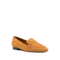 Bally logo-plaque suede loafers - Brown