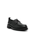 Brioni crinkled leather derby shoes - Black