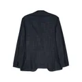 Zegna single-breasted tweed blazer - Blue