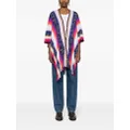Missoni knitted wool cape - Blue
