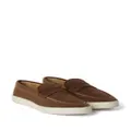 Brunello Cucinelli suede penny loafers - Brown
