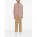 Fred Perry logo-embroidered shirt jacket - Pink