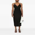 Calvin Klein crepe de chine midi dress - Black