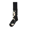 Simone Rocha Rosebud jacquard socks - Black
