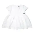 guess kids floral lace flared dress - White