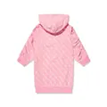 guess kids monogram-print hoodie dress - Pink