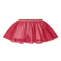 guess kids mesh-overlay flared skirt