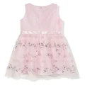 guess kids floral-embroidery tulle dress - Pink