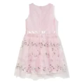 guess kids floral-embroidery tulle dress - Pink