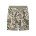 guess kids camouflage-print cotton shorts - Grey