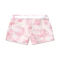 guess kids floral-lace belted shorts - Pink